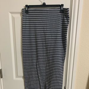 Zara Midi Striped Skirt